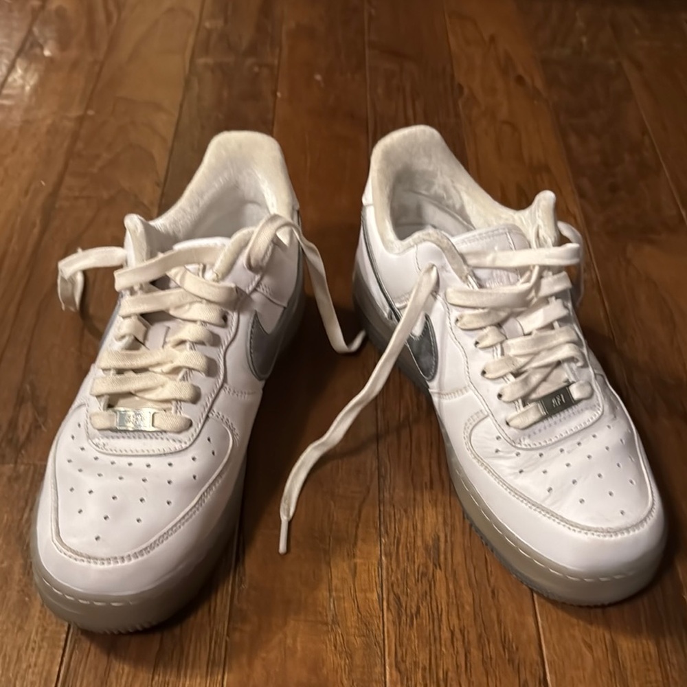 Nike White Air Force One Sneakers. Like new condition